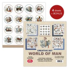   Craft & You Scrapbook kreatív készlet 12" (30 cm) - World of Man - Creative Set (1 csomag)