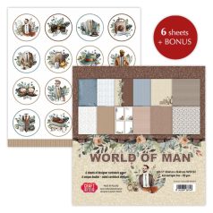   Craft & You Scrapbook papírkészlet 12" (30 cm) - World of Man - Paper Set (1 csomag)