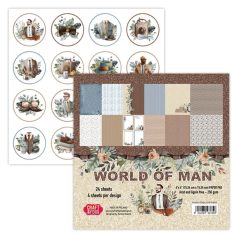   Craft & You Scrapbook papírkészlet 6" (15 cm) - World of Man - Paper Set (1 csomag)