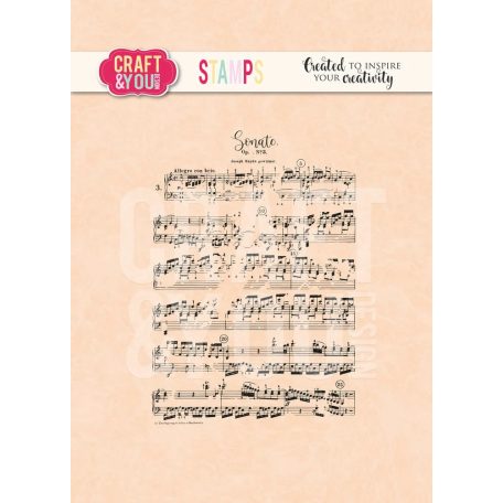 Craft & You Szilikonbélyegző - Music Notes - Clear Stamps (1 db)