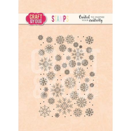 Craft & You Szilikonbélyegző - Snowflakes - Clear Stamps (1 db)
