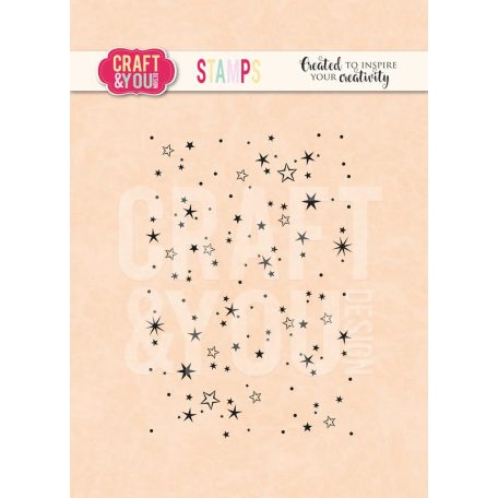 Craft & You Szilikonbélyegző - Stars - Clear Stamps (1 db)