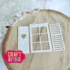 Craft & You Vágósablon - Window With Shutters - Cutting Dies (1 csomag)