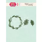 Craft & You Vágósablon - Coniferous Wreath - Cutting Dies (1 csomag)