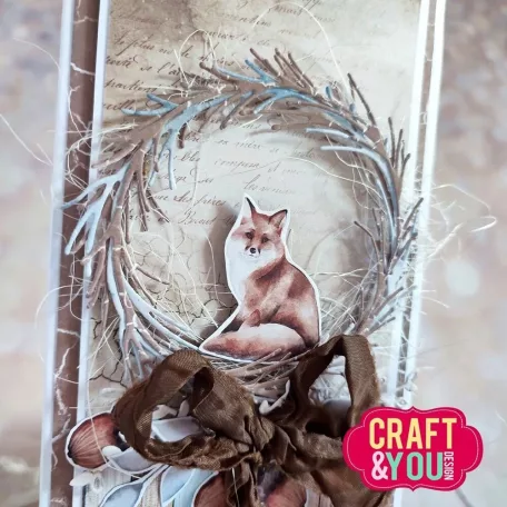 Craft & You Vágósablon - Coniferous Wreath - Cutting Dies (1 csomag)