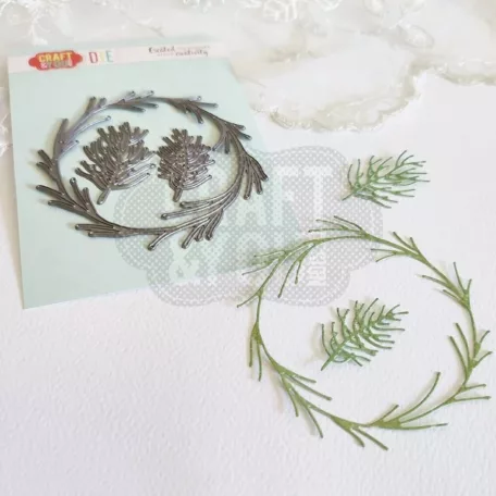 Craft & You Vágósablon - Coniferous Wreath - Cutting Dies (1 csomag)