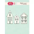 Craft & You Vágósablon - Houses - Cutting Dies (1 csomag)