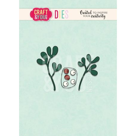 Craft & You Vágósablon - Mistletoe Twigs - Cutting Dies (1 csomag)