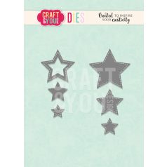 Craft & You Vágósablon - Stars - Cutting Dies (1 csomag)
