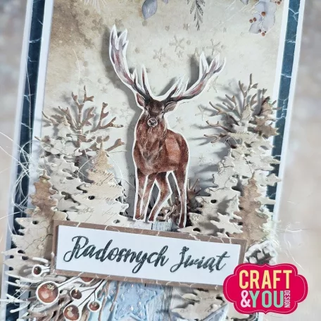 Craft & You Vágósablon - Trees - Cutting Dies (1 csomag)