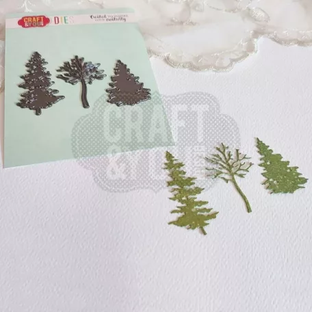 Craft & You Vágósablon - Trees - Cutting Dies (1 csomag)