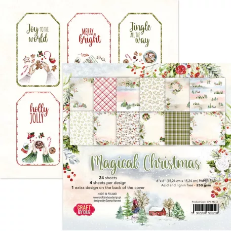 Craft & You Scrapbook papírkészlet 6" (15 cm) - Magical Christmas - Paper Set (1 csomag)