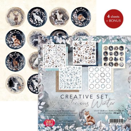 Craft & You Scrapbook kreatív készlet 12" (30 cm) - Mysterious Winter - Creative Set (1 csomag)