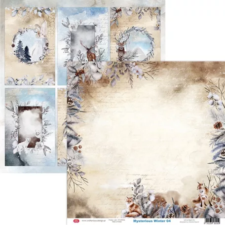 Craft & You Scrapbook papírkészlet 6" (15 cm) - Mysterious Winter - Paper Set (1 csomag)