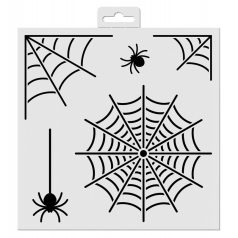 AladinE Stencil 20x20cm - Spider Web - Deco Stencil (1 db)