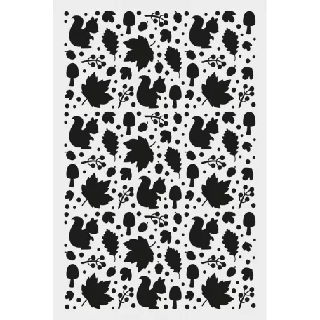 AladinE Stencil 20x30cm - All Over Fall - Deco Stencil (1 db)