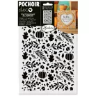 AladinE Stencil 20x30cm - All Over Pumpkin - Deco Stencil (1 db)