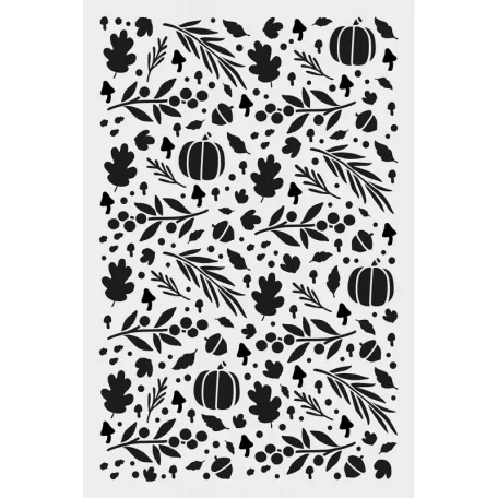 AladinE Stencil 20x30cm - All Over Pumpkin - Deco Stencil (1 db)