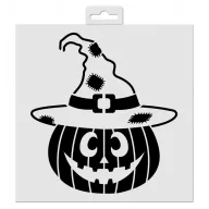   AladinE Stencil 20x20cm - Tökfej / Pumpkin - Deco Stencil (1 db)