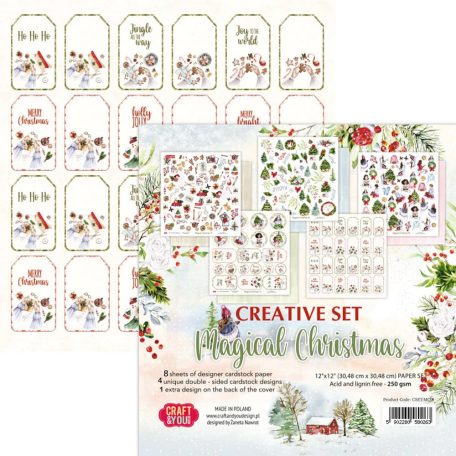 Craft & You Scrapbook kreatív készlet 12" (30 cm) - Magical Christmas - Creative Set (8 ív)