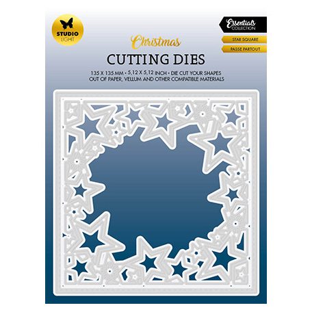 Studio Light Vágósablon - Star square Essentials nr.565 - Cutting Die (1 csomag)
