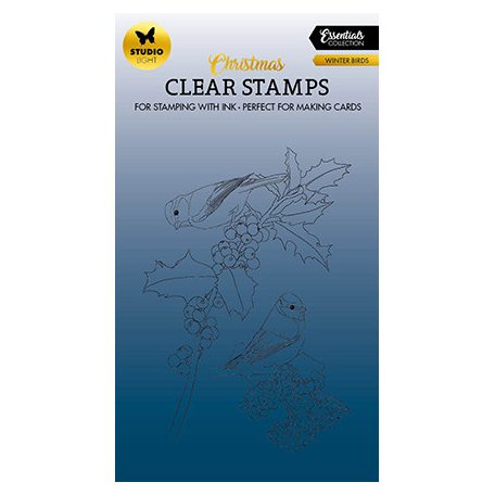 Studio Light Szilikonbélyegző - Winter birds Essentials nr.478 - Clear Stamps (1 csomag)