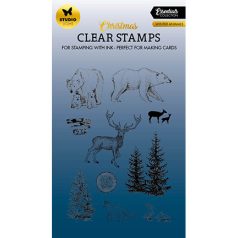   Studio Light Szilikonbélyegző - Winter animals Essentials nr.480 - Clear Stamps (1 csomag)
