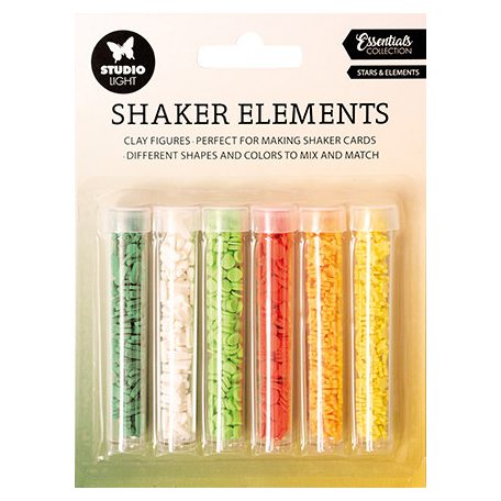 Studio Light Díszítőelem rázóablakhoz - Stars & Elements Essentials nr.13 - Shaker elements (1 csomag)