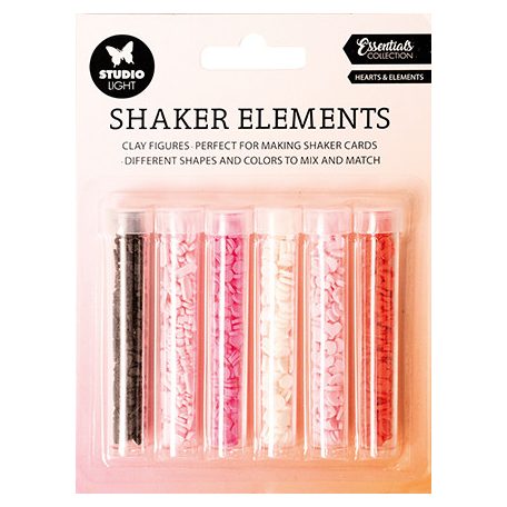 Studio Light Díszítőelem rázóablakhoz - Elements Hearts & Elements Essentials nr.14 - Shaker elements (1 csomag)