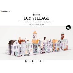   Studio Light Kreatív készlet A4 - Village Winter feelings Essentials nr.54 - DIY Village (12 lap)