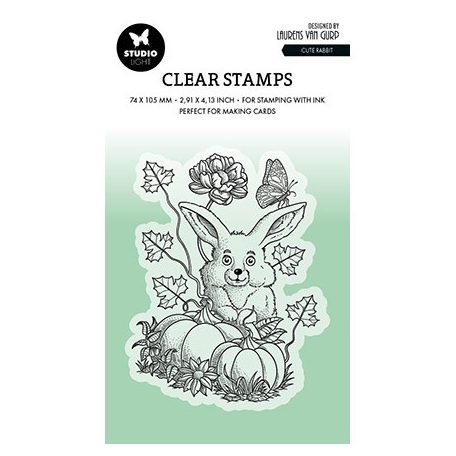 Studio Light Szilikonbélyegző - Cute rabbit By Laurens nr.535 - Clear Stamps (1 csomag)