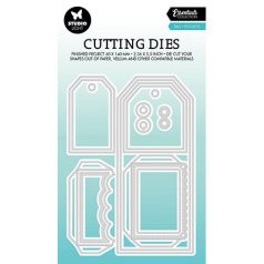   Studio Light Vágósablon - Tag + Pocket Essentials nr.581 - Cutting Die (1 csomag)