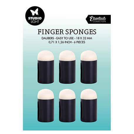 Applikátor - ujjra , Daubers Essentials Tools nr.06 / Finger sponges (6 db)