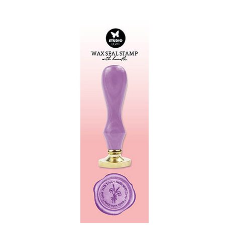 Studio Light Viaszpecsételő - Purple Made with love Essentials Tools nr.08 - Wax Stamp with handle (1 db)