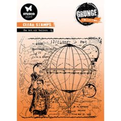   Studio Light Szilikonbélyegző - The hot air balloon Grunge Collection nr.513 - Clear Stamps (1 csomag)