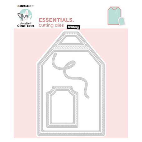 Studio Light Vágósablon - Teabag Essentials nr.730 - Cutting Die (1 csomag)