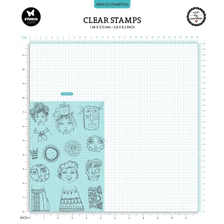 Szilikonbélyegző, Face-it Signature Collection nr.506 Art by Marlene/ ABM Clear Stamp (1 csomag)