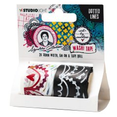   Dekorációs ragasztószalag , Dotted Lines Signature Collection nr.14 Art by Marlene/ ABM Washi Tape (2 db)