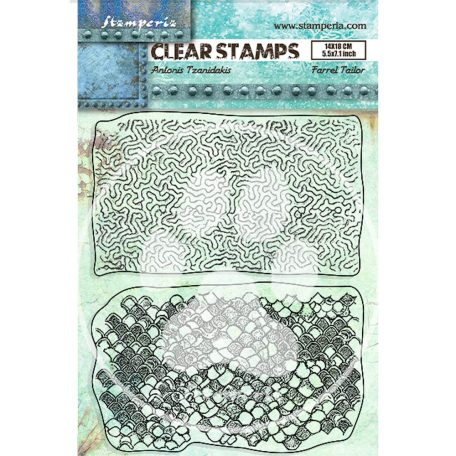 Stamperia Szilikonbélyegző - Songs of the Sea - Texture - Clear Stamps (1 csomag)