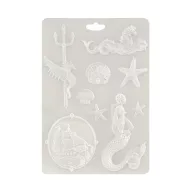   Stamperia Öntőforma A4 - Songs of the Sea - Over the sea - Soft Mould (1 db)