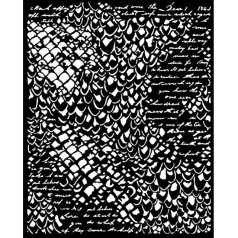   Stamperia Vastag stencil 20x25 cm - Songs of the Sea - Mermaid scales - Stamperia Thick Stencil  (1 ív)