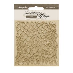  Stamperia Chipboard 14x14 cm - Songs of the Sea - Net - Stamperia Decorative Chips (1 ív)