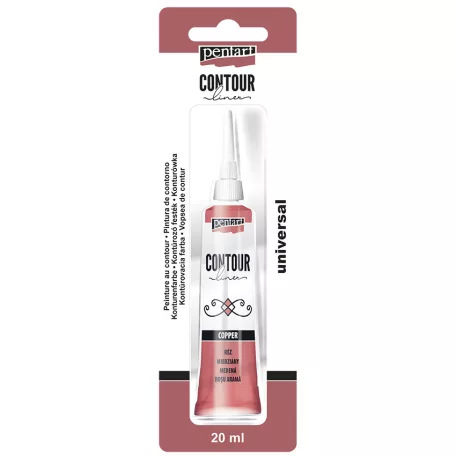 Pentart Kontúrozó festék 20 ml - réz - Contour Liner (1 db)