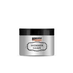   Pentart Csillogó máz 150 ml - Ezüst - Silver - Shimmer Glaze (1 db)