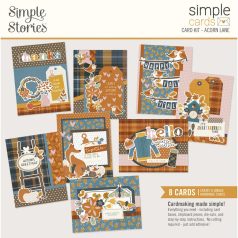   Simple Stories Kivágatok  - Simple Cards Kit - Acorn Lane (1 csomag)