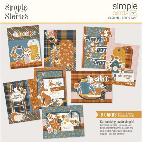 Simple Stories Kivágatok  - Simple Cards Kit - Acorn Lane (1 csomag)
