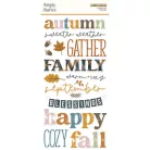 Simple Stories Matrica  - Foam Stickers - Acorn Lane (2 ív)