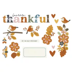   Simple Stories Kivágatok  - Simple Pages Pieces - Acorn Lane (1 csomag)