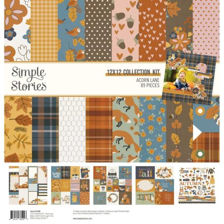 Simple Stories Scrapbook papírkészlet 12" (30 cm) - Collection Kit - Acorn Lane (1 csomag)