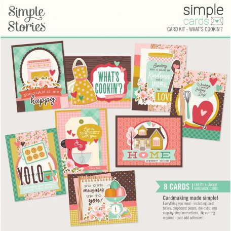 Simple Stories Kivágatok  - Simple Cards Kit - What's Cookin' ? (1 csomag)